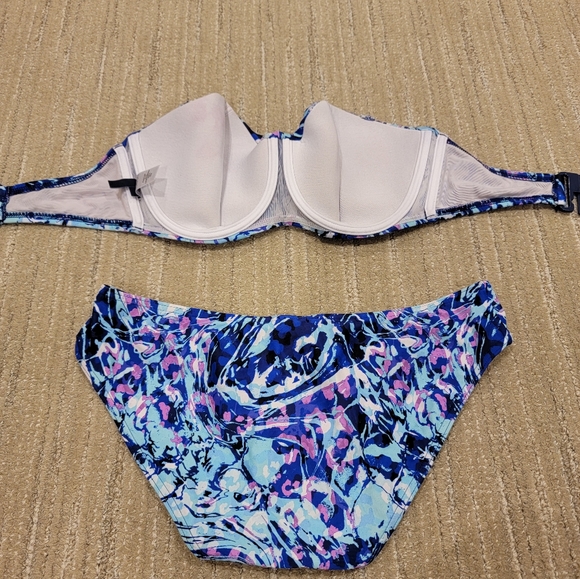 Figleaves Strapless Bikini Top and Bottom. Size UK 30F top and UK 10 bottom. - Picture 5 of 6